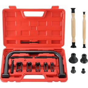 DASBET Valve Spring Compressor & Valve Lapper Set | Spring Clamp Service Kit with C Clamp for Motorcycle, ATV, Car, Small Engine Vehicle Equipment (Blue)