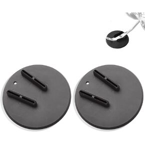 Jiffy Stand Coasters, Kickstand Pad for Harley all motorcycles w/side stand for Touring FL Sportster XL/XR FX/FXR/FXD/FLD/Dyna Softail FLST/FXST Pan America VRSC LiveWire, Black,Pack of 2