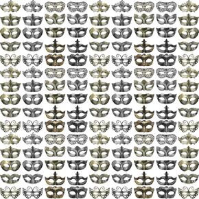 200 Pcs Masquerade Mask Bulk Vintage Antique Mask for Women Men Adult Masquerade Eyemask for Party Cosplay in Kuwait