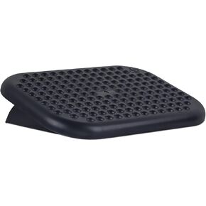 Mount-It! Ergonomic Foot Rest Under Desk | Adjustable Tilt Footrest with Textured Massage Surface | Work Footstool Under Office Desk Foot Support - Black