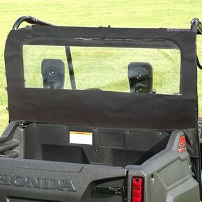 Pioneer 700 Rear Window,Soft Rear Windshield with Zipper-open Window for Honda Pioneer 700, 700-4 Dust Stopper