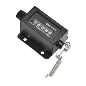 Mechanical Counter, Bale Counter 5 Digit 0-99999 Mechanical Resettable Manual Hand Pull Stroke Tally Counter Glass Mirror Design Convenient Practical for Printing, Industry, Machine