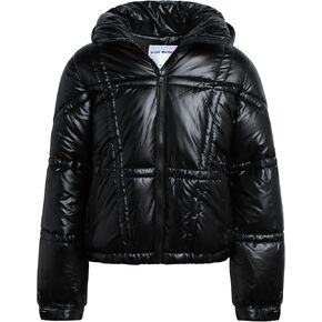 Steve Madden Girls' Jacket - Cute Zip Up Girl's Metallic Puffer Jacket - Cozy Heavyweight Outdoor Jackets for Girls (7-16)