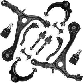 12 pcs Front Suspension Kit Upper Lower Control Arms for Honda Accord 2003 2004 2005 2006 2007, for Acura TSX 2004-2008
