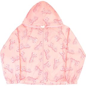 Barbie Girls Nylon Windbreaker Jacket Kids Rain Jacket for Big and Little Kids Girls Rain Jacket