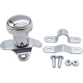 Chrome Steering Wheel Spinner Suicide Knob Polished Aluminum Replacement for All Vehicles Like Cars Trucks Boats Lawn Mowers Tractors