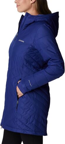 Columbia Women's Heavenly Long Hooded Jacket, Dark Sapphire, Large in Saudi Arabia