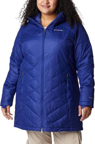 Columbia Women's Heavenly Long Hooded Jacket, Dark Sapphire, Large in Saudi Arabia