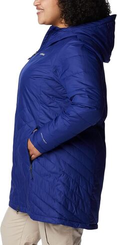 Columbia Women's Heavenly Long Hooded Jacket, Dark Sapphire, Large in Saudi Arabia