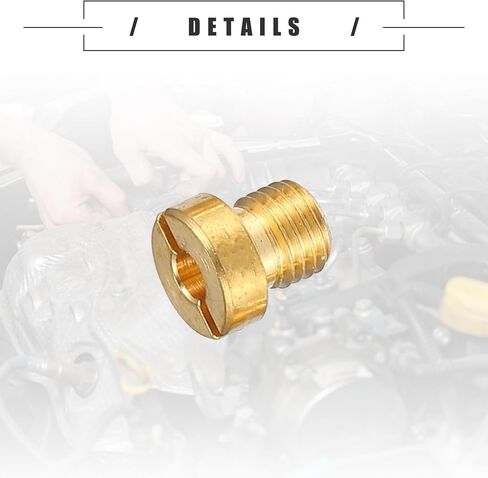 Motoforti Universal Motorcycle Carburator Jets الفوهات الرئيسية، M6x0.8 95 98 100 102 105 108 110 112 115 120 125 130 135 140 145 150، معدن، لون ذهبي، 16 قطعة in Saudi Arabia