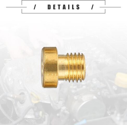 Motoforti Universal Motorcycle Carburator Jets الفوهات الرئيسية، M6x0.8 95 98 100 102 105 108 110 112 115 120 125 130 135 140 145 150، معدن، لون ذهبي، 16 قطعة in Saudi Arabia