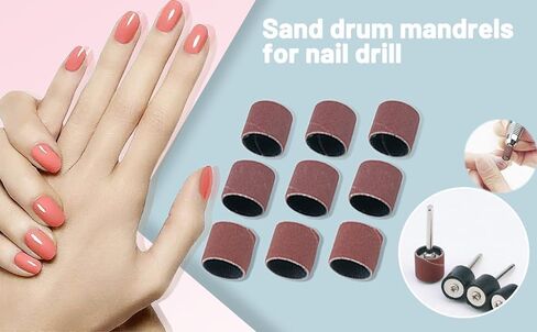 50PCS Sanding Bands Sleeves 60 Grit& 5 Mandrels Electric Grinding Polishing Sandpaper Circle Sand Ting in Saudi Arabia