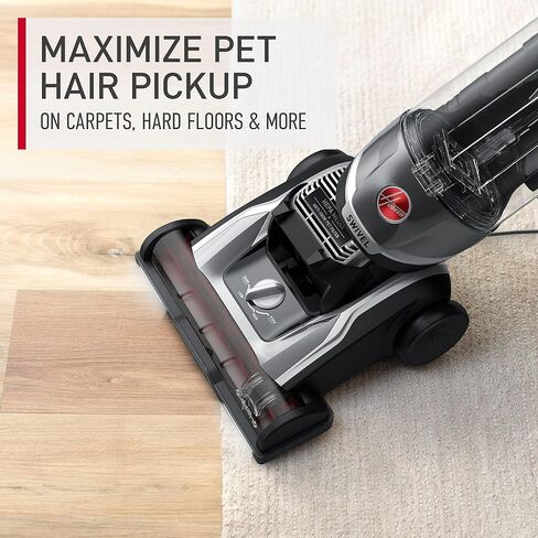 Hoover MAXLife Elite Swivel XL Pet Vacuum Cleaner with HEPA Media Filtration, Bagless Multi-Surface Upright for Carpets and Hard Floors, UH75250, Grey, 16 lbs in Saudi Arabia