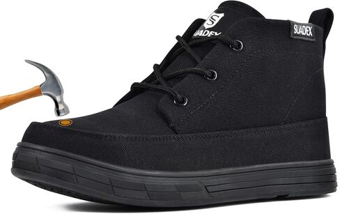 SUADEX Steel Toe Shoes for Men Women, Non Slip Work Safety Sneakers, High Top Composite Boots, Industrial & Construction in Saudi Arabia