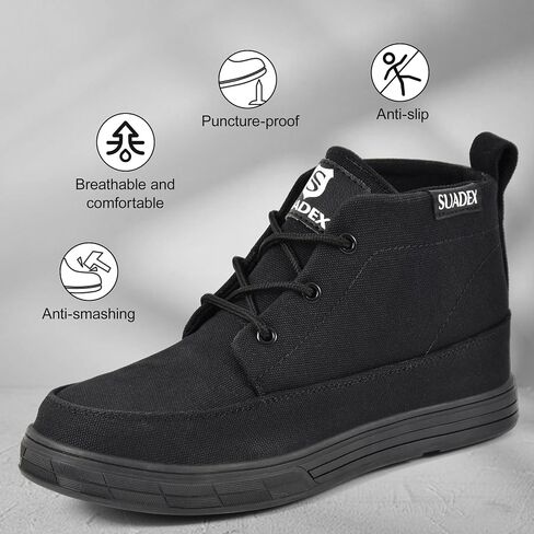 SUADEX Steel Toe Shoes for Men Women, Non Slip Work Safety Sneakers, High Top Composite Boots, Industrial & Construction in Saudi Arabia