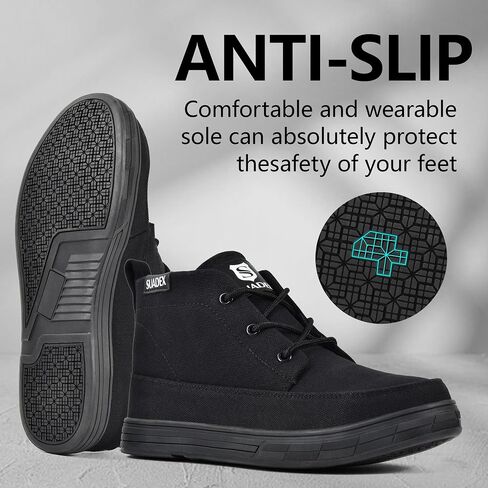 SUADEX Steel Toe Shoes for Men Women, Non Slip Work Safety Sneakers, High Top Composite Boots, Industrial & Construction in Saudi Arabia