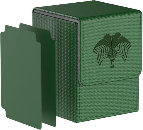 بي هيدي صندوق بطاقات متوافق مع يو جي اوه! حافظة بطاقات مع فاصلين لكل حامل، حجم كبير يناسب اكثر من 100 بطاقة ذات اكمام (فوربيدن وان) (اسود) in Kuwait