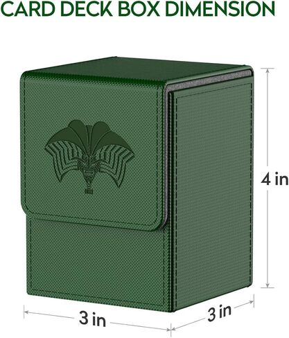 بي هيدي صندوق بطاقات متوافق مع يو جي اوه! حافظة بطاقات مع فاصلين لكل حامل، حجم كبير يناسب اكثر من 100 بطاقة ذات اكمام (فوربيدن وان) (اسود) in Kuwait