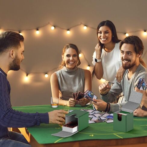 بي هيدي صندوق بطاقات متوافق مع يو جي اوه! حافظة بطاقات مع فاصلين لكل حامل، حجم كبير يناسب اكثر من 100 بطاقة ذات اكمام (فوربيدن وان) (اسود) in Kuwait