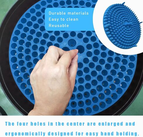 Dirt Trap Car Wash Bucket Insert, 10.2" Diameter Innovative Particle Interceptor for Car Wash, Automotive Wash Filter Removes Debris While You Wash, Car Accessories (Blue) in Saudi Arabia