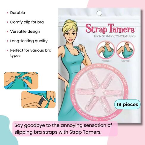 3 Pack Bra Strap Holder - Bra Strap Clip - Bra Clips For Straps - Straps With Clips For Bra Straps - Bra Holder - Clothing Clips - Bra Clip - Bra Lifters For Women - Noel & Co. in Saudi Arabia