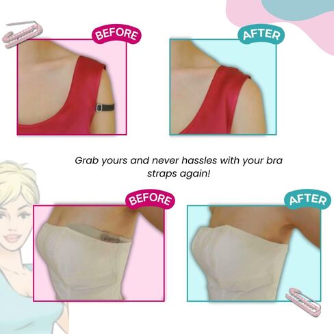 3 Pack Bra Strap Holder - Bra Strap Clip - Bra Clips For Straps - Straps With Clips For Bra Straps - Bra Holder - Clothing Clips - Bra Clip - Bra Lifters For Women - Noel & Co. in Saudi Arabia