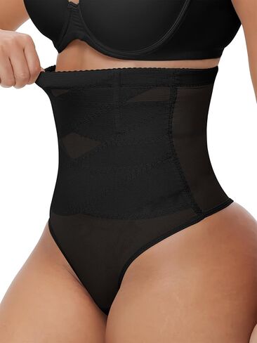 Shapewear Tummy Control Thong For Women High Waisted Underwear Seamless Girdle Body Shaper Panties in Saudi Arabia