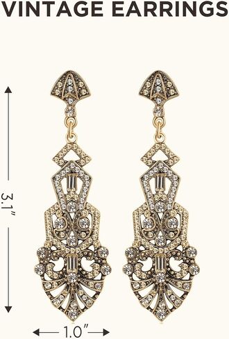 BABEYOND 1920s Accessories for Women - Flapper Headpiece Feather Great Gatsby Accessories for Women Pearl Necklace Gloves in Saudi Arabia