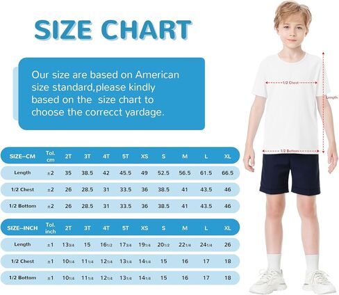 Toddler to Youth Stain Resistant T-shirts Kids Cotton Short Sleeve Water Repellent Shirts for Boys and Girls in Saudi Arabia
