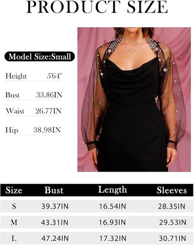 GORAIS حجر الراين تول تجاهلت السهرة بوليرو جاكيتات طويلة الأكمام لامعة الزفاف الزفاف شير تتغاضى للنساء in Kuwait