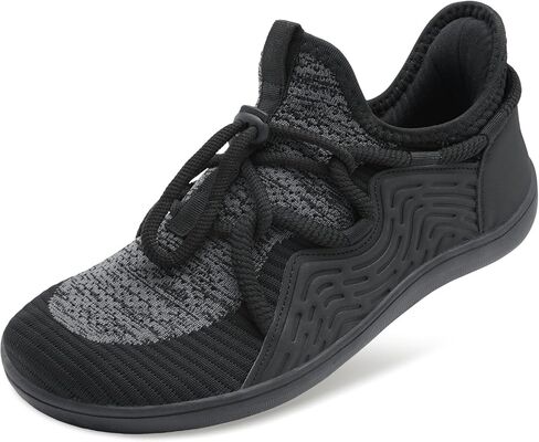 BARERUN Men's Walking Shoes Wide Diabetic Shoes Barefoot Running Lightweight Breathable Adjustable Arthritis Edema Neuropathy Workout Gym Tennis Office Cushioned Fashion Sneakers in Saudi Arabia