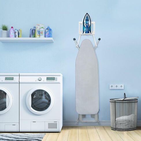 Over The Door/Wall Mount Ironing Board Hanger, Laundry Room Iron and Ironing Caddy Board Storage Holder, Black in Kuwait