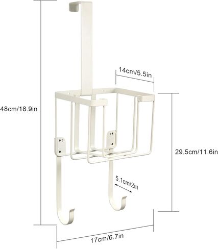 Over The Door/Wall Mount Ironing Board Hanger, Laundry Room Iron and Ironing Caddy Board Storage Holder, Black in Kuwait