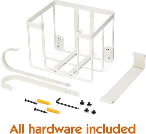 Over The Door/Wall Mount Ironing Board Hanger, Laundry Room Iron and Ironing Caddy Board Storage Holder, Black in Kuwait