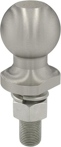 CURT 40050 Stainless Steel Trailer Hitch Ball, 2,000 lbs, 1-7/8-Inch Diameter, 3/4 x 2-1/8-Inch Shank in Saudi Arabia