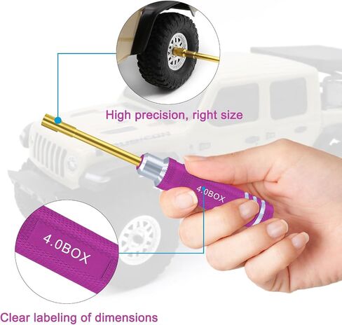 Hex Nut Screwdriver Set 2.0mm 2.5mm 3.0mm 3.5mm 4.0mm 4.5mm 5.0mm Hexagonal Head Nut Driver for Axial SCX24 Wheel Fixing 7PCS Screwdrivers Suit for RC Models Car Boat Helicopter in Saudi Arabia
