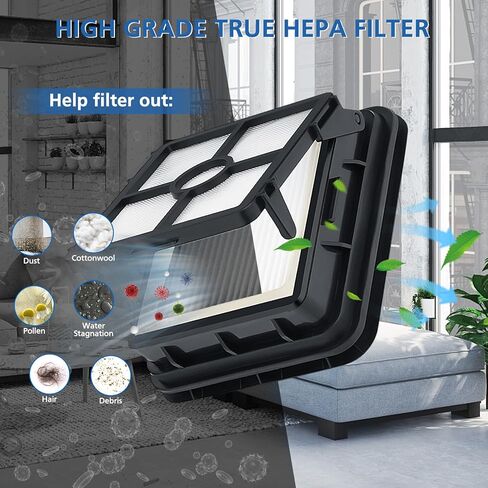 بدائل JORAIR متوافقة مع Bissell CrossWave، 3 أسطوانة فرشاة متعددة الأسطح 1868 + 3 مرشح فراغ 1866، مقارنة بالجزء 1608683، 160-8683، 1608684 in Kuwait