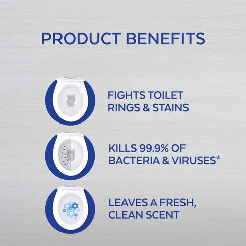 Lysol Power Toilet Bowl Cleaner Gel, For Cleaning and Disinfecting, Stain Removal, 24oz ,9 Ct , (Packaging May Vary) in Saudi Arabia