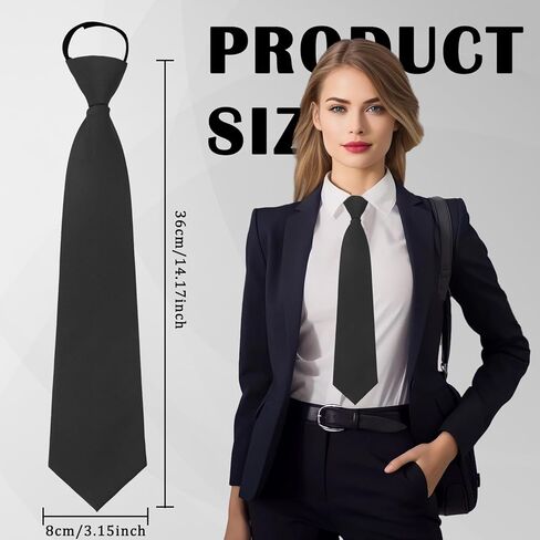 Ties for Women, Zipper School Ties for Boys/Girls, Clip on Ties for Women Girls in Saudi Arabia