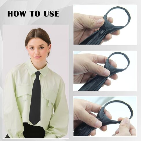 Ties for Women, Zipper School Ties for Boys/Girls, Clip on Ties for Women Girls in Saudi Arabia