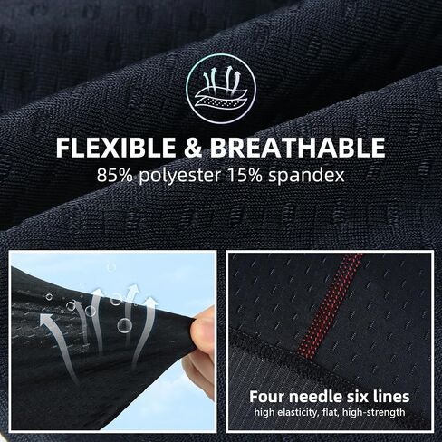 Men’s Cycling Underwear Bike Shorts 4D Padded Bicycle MTB Liner Shorts Pocket with Anti-Slip Leg Grips in Saudi Arabia