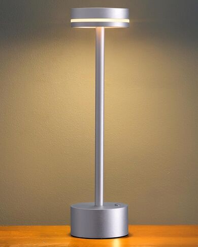 Cordless Table Lamp Set of 2, Battery Powered LED Desk Lamp Portable Table Lights 3-Level Brightness Touch Control, Lighting for Home Office Bedroom Hotel Restaurant Outdoor Night Light(Gold) in Saudi Arabia