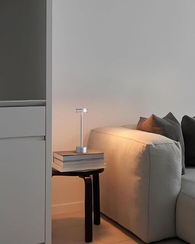 Cordless Table Lamp Set of 2, Battery Powered LED Desk Lamp Portable Table Lights 3-Level Brightness Touch Control, Lighting for Home Office Bedroom Hotel Restaurant Outdoor Night Light(Gold) in Saudi Arabia