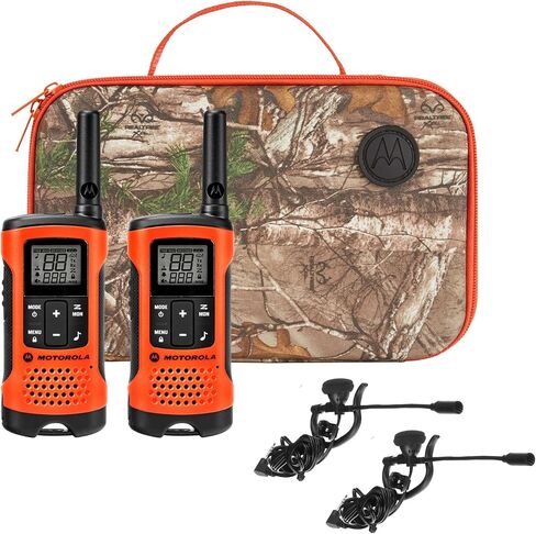 Motorola Solutions, Portable FRS, T270, Talkabout, Two-Way Radios, Rechargeable, 22 Channel, 25 Mile, Black W/Blue, 2 Pack in Kuwait