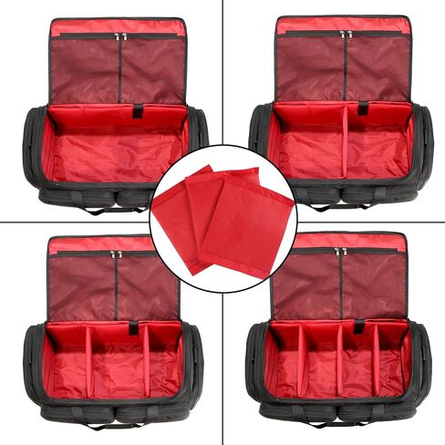 Sneaker Bag for Travel/Gym bag/suitcase bag with 3 adjustable dividers, suitable for 4 pairs of trainers travel bag, Athletic Shoes Carrier Heavy Duty Traveling Accessories (Black) in Saudi Arabia