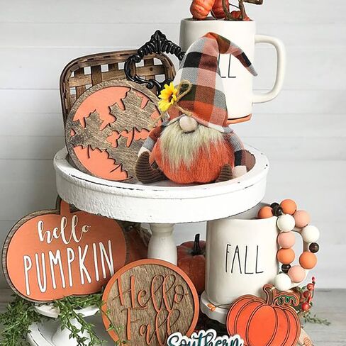 عيد الشكر المحشو اليقطين جنوم القطيفة، مهرجان الحصاد الاسكندنافي تومتي القزم الديكور للمنزل، زخرفة الخريف سقوط جميل سانتا جنوم الهدايا للأصدقاء والعائلة in Kuwait