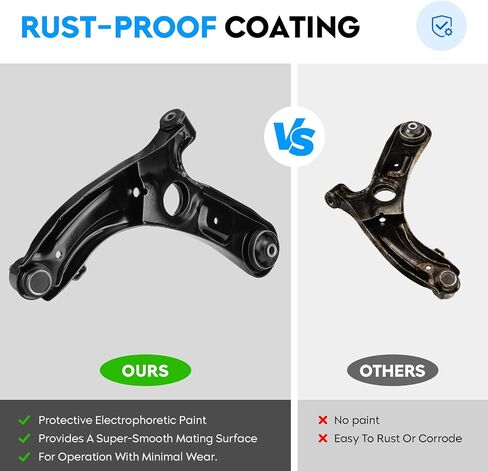 Front Lower Control Arm w/Ball Joint for Hyundai Elantra 2011-2016, Veloster 2012-2017, Driver & Passenger Side, 2Pcs Suspension Kit K622232 K622646 in Saudi Arabia