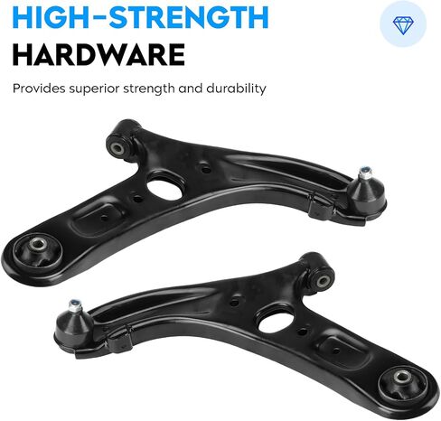 Front Lower Control Arm w/Ball Joint for Hyundai Elantra 2011-2016, Veloster 2012-2017, Driver & Passenger Side, 2Pcs Suspension Kit K622232 K622646 in Saudi Arabia