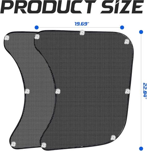 ظلال النوافذ الجانبية للشاحنات، حماية من الأشعة فوق البنفسجية للنافذة الجانبية، ملحقات نصف شاحنة داخلية، مناسبة لشاحنات Freightliner الدولية in Kuwait