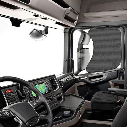 ظلال النوافذ الجانبية للشاحنات، حماية من الأشعة فوق البنفسجية للنافذة الجانبية، ملحقات نصف شاحنة داخلية، مناسبة لشاحنات Freightliner الدولية in Kuwait